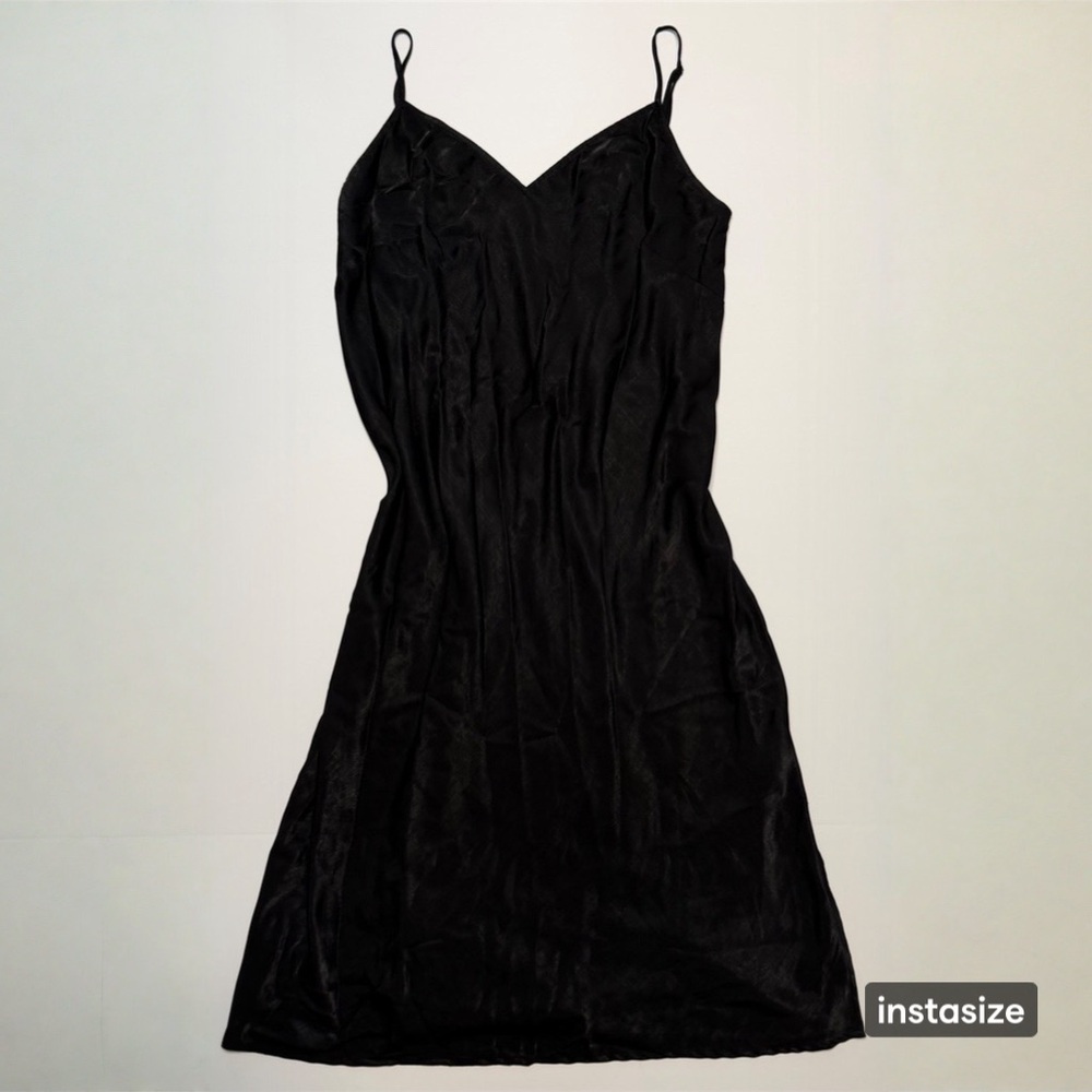 Time and Tru Black Midi Dress